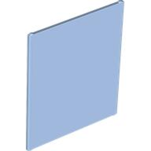 Деталь LEGO 42509 Glass for Window 1 x 6 x 6 Flat Front - Bright Light Blue