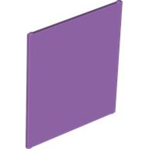 Деталь LEGO 42509 Glass for Window 1 x 6 x 6 Flat Front - Medium Lavender