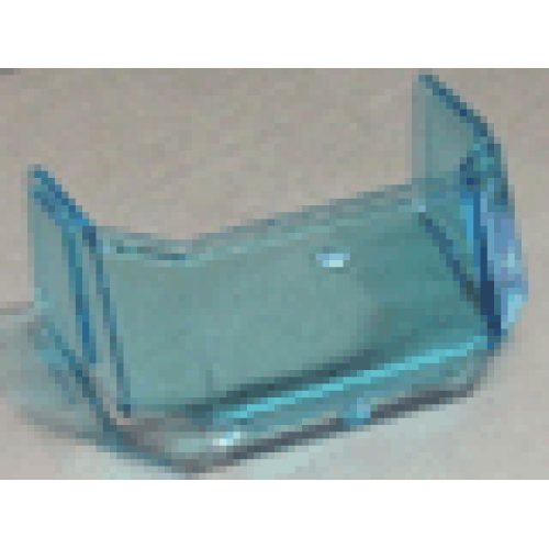 Деталь LEGO 46103 Glass for Windscreen 4 x 6 x 4 Cab with Hinge - Trans-Light Blue