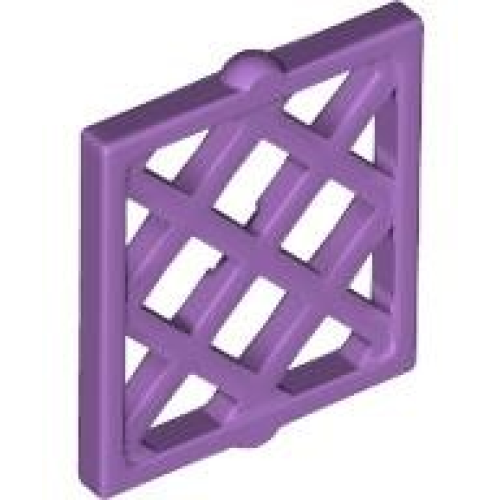 Деталь LEGO 38320 Pane for Window 1 x 2 x 2 Lattice Diamond - Medium Lavender