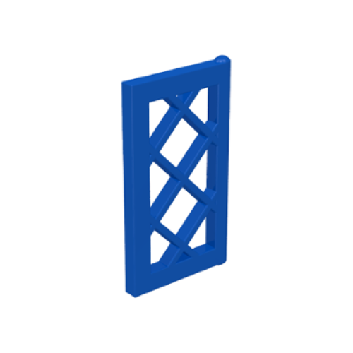 Деталь LEGO 2529 Pane for Window 1 x 2 x 3 Lattice - Blue