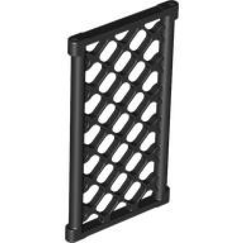 Деталь LEGO 5032 Pane for Window 1 x 4 x 6 Lattice Diamond - Black