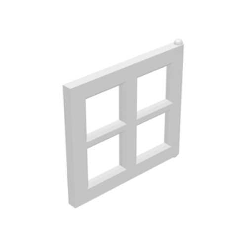 Деталь LEGO 4133 Pane for Window 2 x 4 x 3 - White