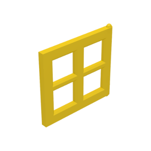 Деталь LEGO 4133 Pane for Window 2 x 4 x 3 - Yellow