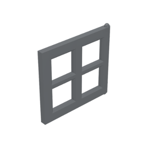 Деталь LEGO 4133 Pane for Window 2 x 4 x 3 - Dark Bluish Gray