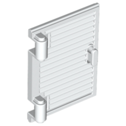 Деталь LEGO 60800a Shutter for Window 1 x 2 x 3 with Hinges and Handle - White