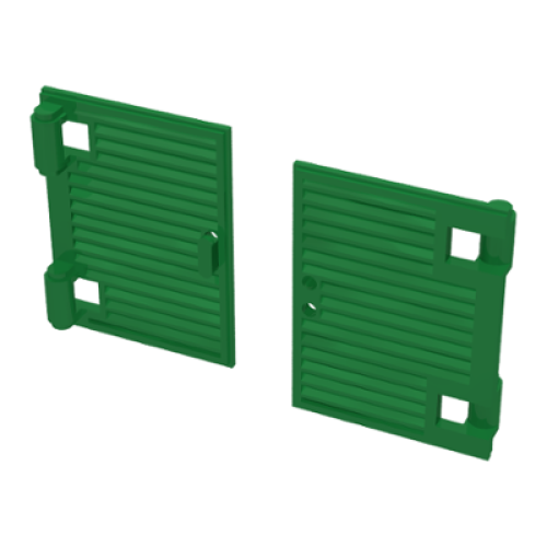 Деталь LEGO 60800a Shutter for Window 1 x 2 x 3 with Hinges and Handle - Green