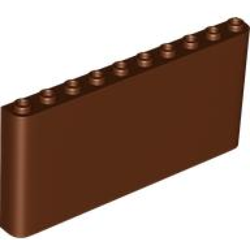 Деталь LEGO 65735 Windscreen 1 x 10 x 4 - Reddish Brown