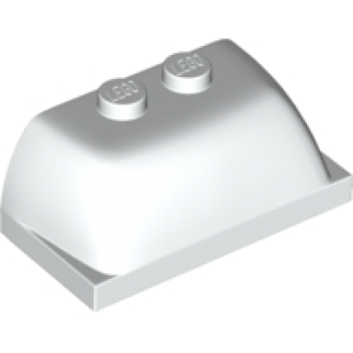 Деталь LEGO 30841 Windscreen 2 x 4 x 1 1/3 - White