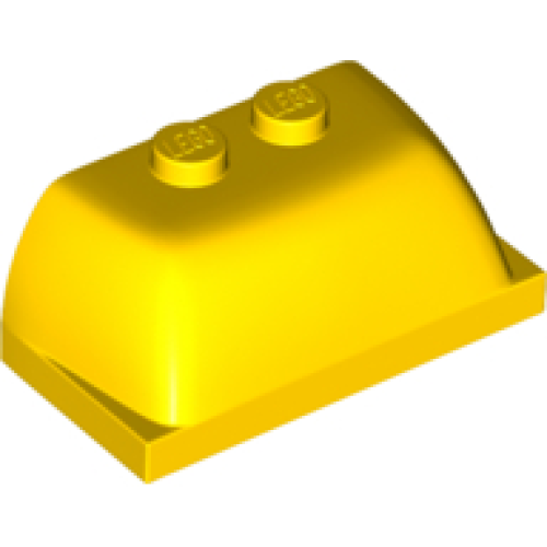Деталь LEGO 30841 Windscreen 2 x 4 x 1 1/3 - Yellow