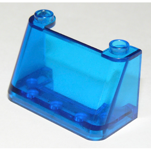 Деталь LEGO 3823 Windscreen 2 x 4 x 2 - Trans-Dark Blue