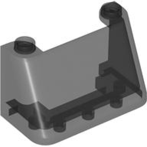 Деталь LEGO 3823 Windscreen 2 x 4 x 2 - Trans-Black