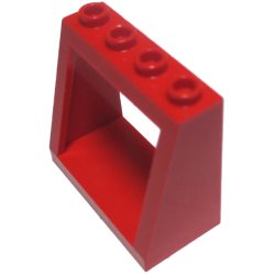 Windscreen 2 x 4 x 3 Frame - Hollow Studs - Red