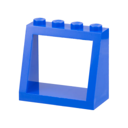 Windscreen 2 x 4 x 3 Frame - Solid Studs - Blue