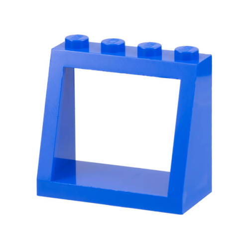 Деталь LEGO 2352a Windscreen 2 x 4 x 3 Frame - Solid Studs - Blue