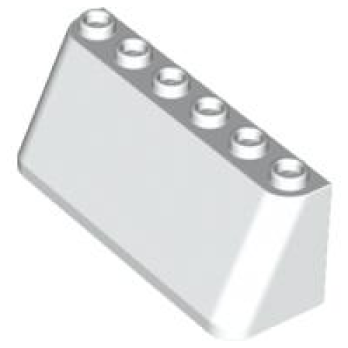 Деталь LEGO 4176 Windscreen 2 x 6 x 2 - White