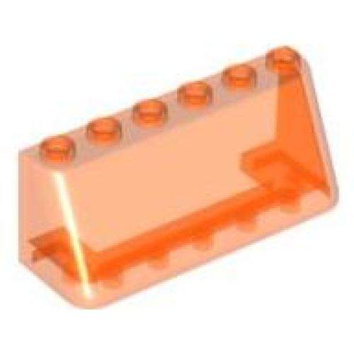 Деталь LEGO 4176 Windscreen 2 x 6 x 2 - Trans-Neon Orange