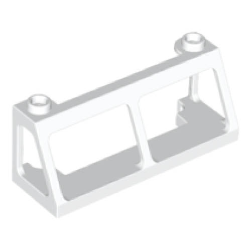 Деталь LEGO 13760 Windscreen 2 x 6 x 2 Train - White
