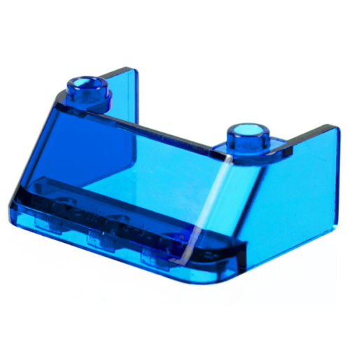 Деталь LEGO 2437 Windscreen 3 x 4 x 1 1/3 with 2 Studs on Top - Trans-Dark Blue