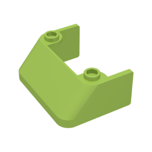 Деталь LEGO 2437 Windscreen 3 x 4 x 1 1/3 with 2 Studs on Top - Lime