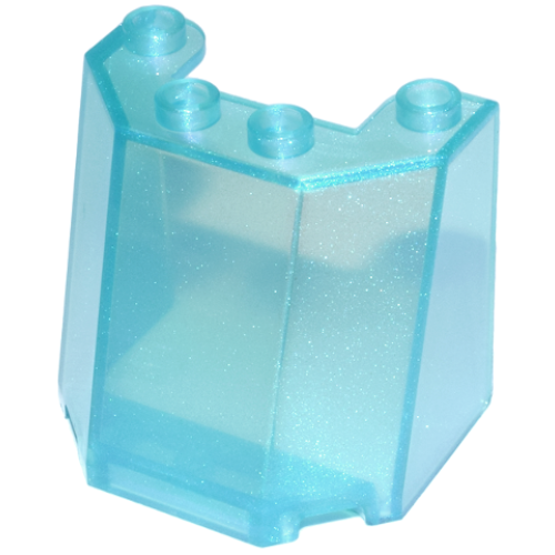 Деталь LEGO 84954 Windscreen 3 x 4 x 3 - Satin Trans-Light Blue