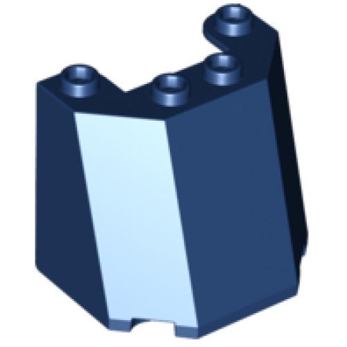 Деталь LEGO 84954 Windscreen 3 x 4 x 3 - Dark Blue