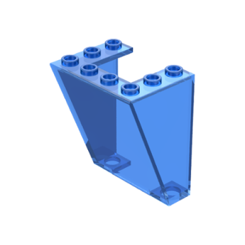 Деталь LEGO 4872 Windscreen 3 x 4 x 4 Inverted - Trans-Dark Blue