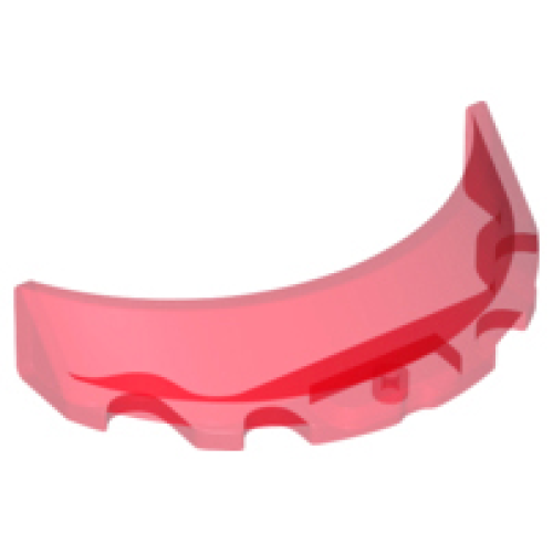 Деталь LEGO 62360 Windscreen 3 x 6 x 1 Curved - Trans-Red