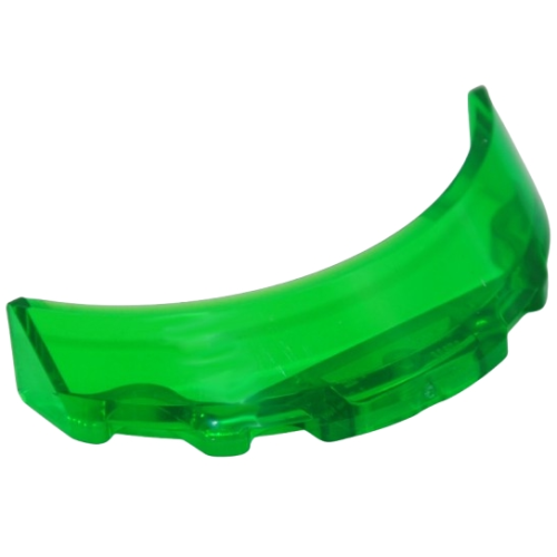 Деталь LEGO 62360 Windscreen 3 x 6 x 1 Curved - Trans-Green