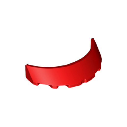 Деталь LEGO 62360 Windscreen 3 x 6 x 1 Curved - Red