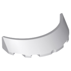 Windscreen 3 x 6 x 1 Curved - Light Bluish Gray