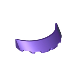 Windscreen 3 x 6 x 1 Curved - Dark Purple