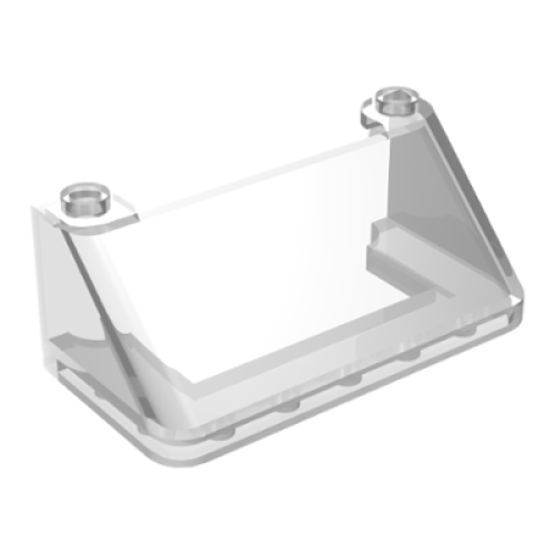 Деталь LEGO 92583 Windscreen 3 x 6 x 2 - Trans-Clear