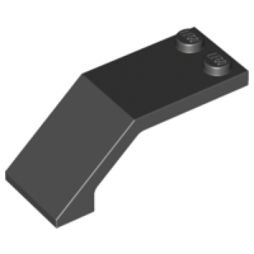 Деталь LEGO 6070 Windscreen 5 x 2 x 1 2/3 - Black