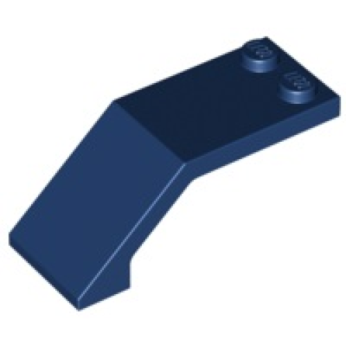 Деталь LEGO 6070 Windscreen 5 x 2 x 1 2/3 - Dark Blue