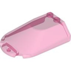 Windscreen 6 x 4 x 1 1/3 Canopy Sloped Sides - Trans-Dark Pink Windscreen 6 x 4 x 1 1/3 Canopy Sloped Sides - Trans-Dark Pink