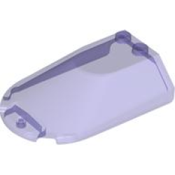 Windscreen 6 x 4 x 1 1/3 Canopy Sloped Sides - Trans-Purple Windscreen 6 x 4 x 1 1/3 Canopy Sloped Sides - Trans-Purple