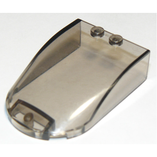 Деталь LEGO 18973 Windscreen 6 x 4 x 1 1/3 Canopy Straight Sides - Trans-Brown