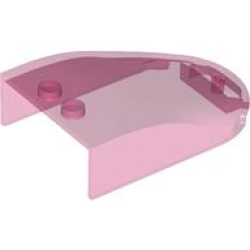 Windscreen 6 x 4 x 1 1/3 Canopy Straight Sides - Trans-Dark Pink Windscreen 6 x 4 x 1 1/3 Canopy Straight Sides - Trans-Dark Pink