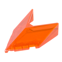 Windscreen 6 x 4 x 1 1/3 Pointed - Trans-Neon Orange Windscreen 6 x 4 x 1 1/3 Pointed - Trans-Neon Orange