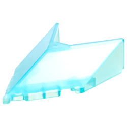 Windscreen 6 x 4 x 1 1/3 Pointed - Satin Trans-Light Blue Windscreen 6 x 4 x 1 1/3 Pointed - Satin Trans-Light Blue