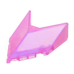 Windscreen 6 x 4 x 1 1/3 Pointed - Satin Trans-Dark Pink Windscreen 6 x 4 x 1 1/3 Pointed - Satin Trans-Dark Pink