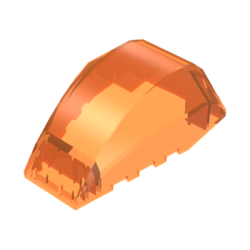 Windscreen 6 x 4 x 2 Wedge Curved - Trans-Orange Windscreen 6 x 4 x 2 Wedge Curved - Trans-Orange