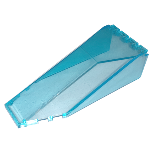 Деталь LEGO 2507 Windscreen 10 x 4 x 2 1/3 Canopy - Trans-Light Blue
