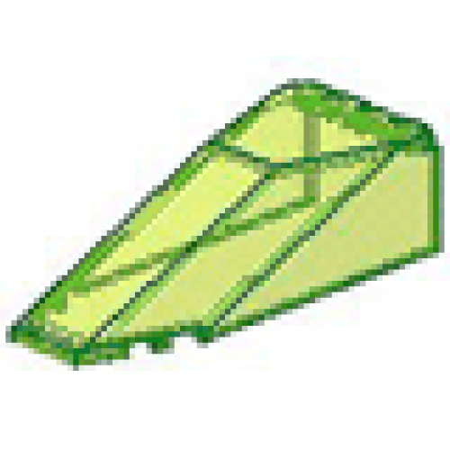 Деталь LEGO 2507 Windscreen 10 x 4 x 2 1/3 Canopy - Trans-Neon Green