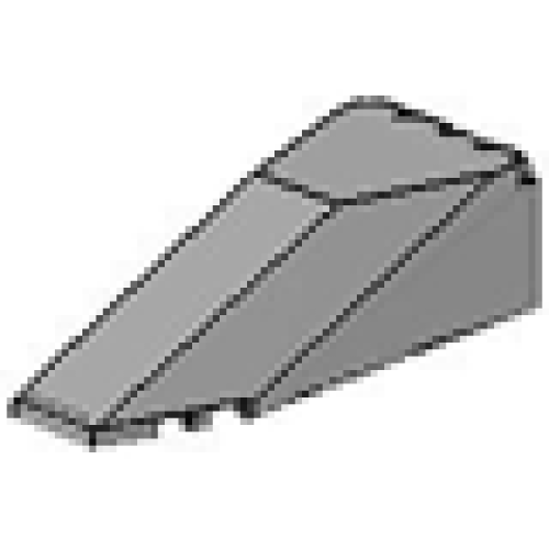 Деталь LEGO 2507 Windscreen 10 x 4 x 2 1/3 Canopy - Light Gray