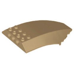 Windscreen 10 x 6 x 2 Curved - Dark Tan