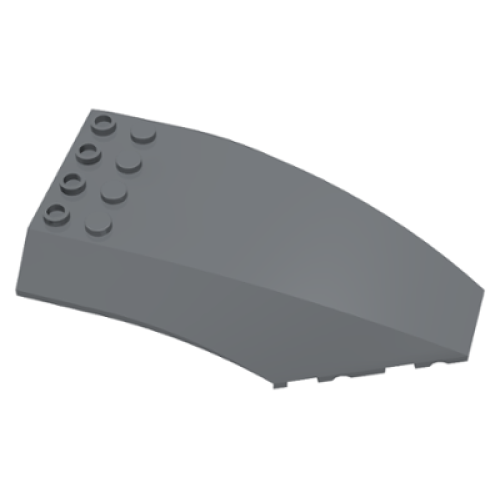 Деталь LEGO 45705 Windscreen 10 x 6 x 2 Curved - Dark Bluish Gray