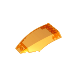 Windscreen 10 x 6 x 2 Curved - Trans-Orange