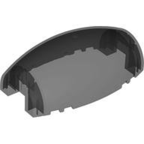 Деталь LEGO 10312 Windscreen 10 x 6 x 3 Bubble Canopy Double Tapered with Square Front Cutout - Trans-Black